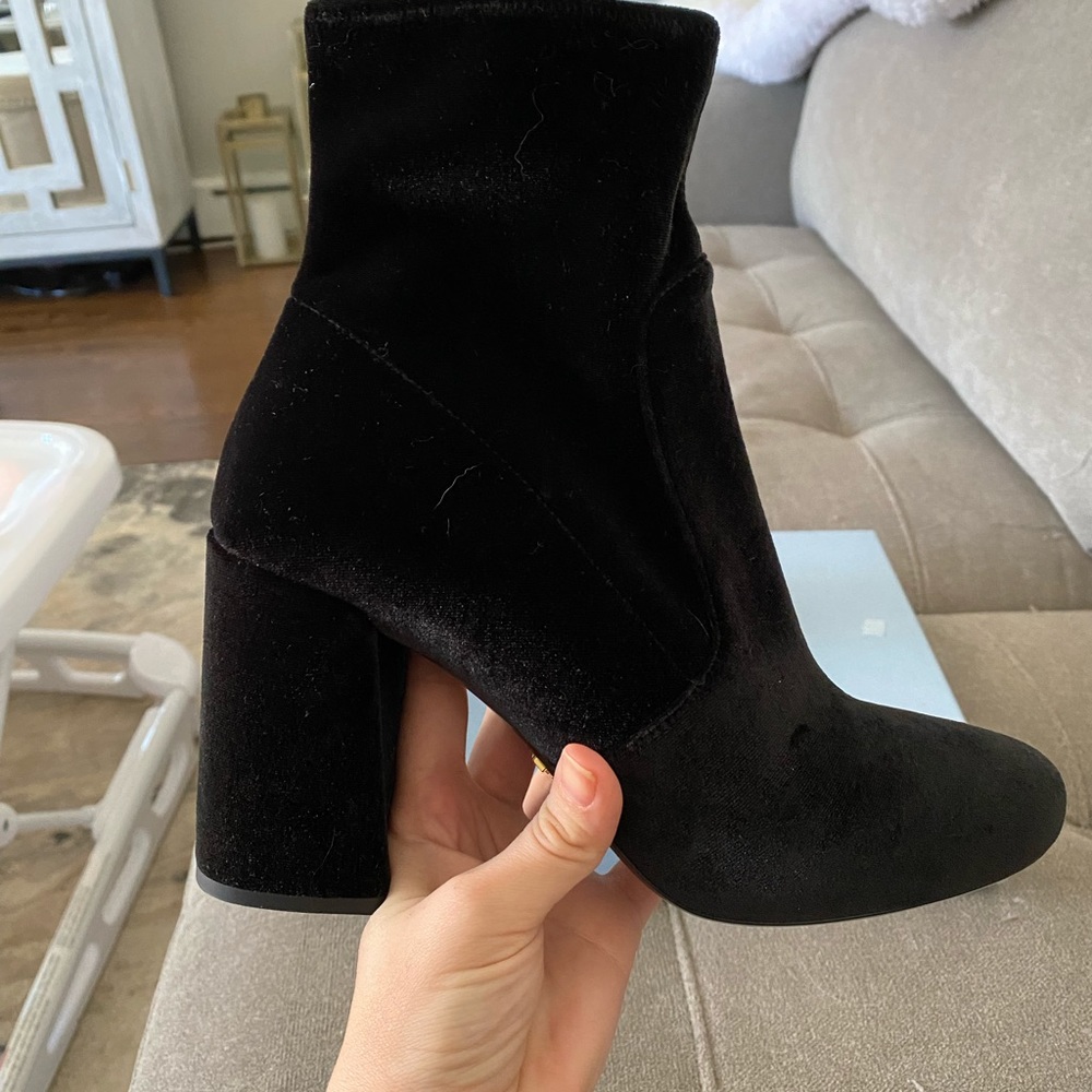 Prada suede heeled booties - Picture 2 of 5